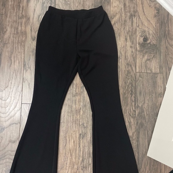 ASOS DESIGN Hourglass jersey slim kick flare suit pant - Picture 1 of 3